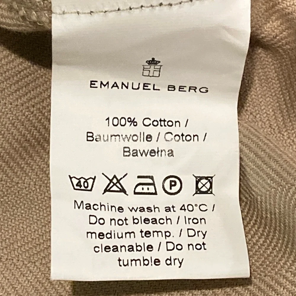 NWT Emanuel Berg Beige Ryan Cotton Shirt Jacket - Sz 50